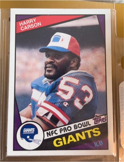 1984 Topps #314 Harry Carson — front