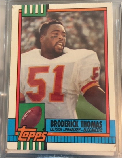 1990 Topps #403 Broderick Thomas — front