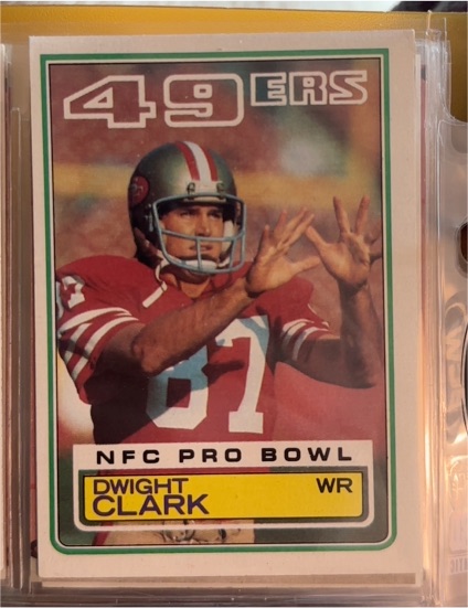 1983 Topps #164 Dwight Clark — front