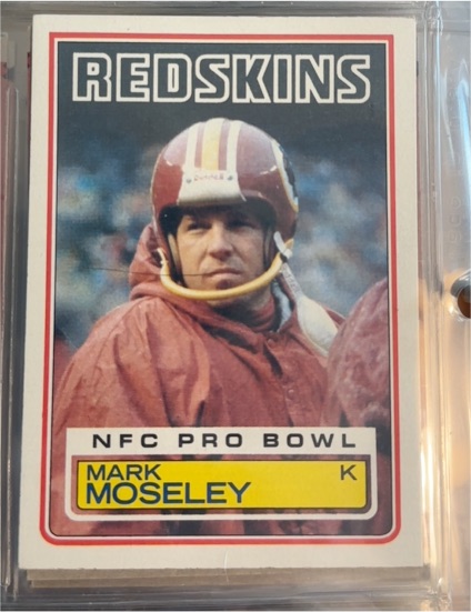 1983 Topps #194 Mark Moseley Washington Redskins — front