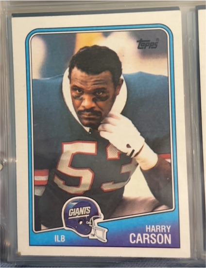 1988 Topps #284 Harry Carson — front