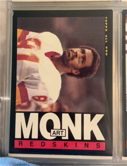 1985 Topps #185 Art Monk Washington Redskins — front