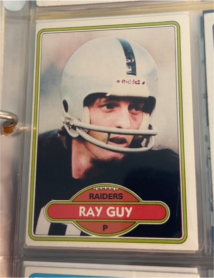 1980 Topps #310 Ray Guy — front