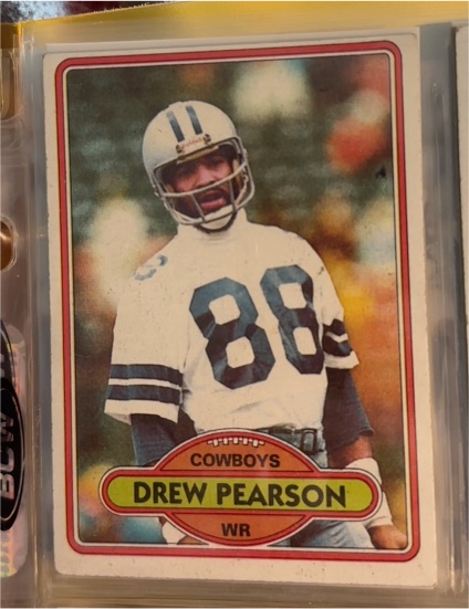 1980 Topps #250 Drew Pearson — front