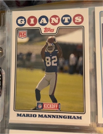 2008 Topps Kickoff #195 Mario Manningham — front
