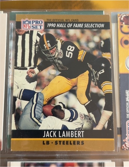 1990 Pro Set #58 Jack Lambert — front