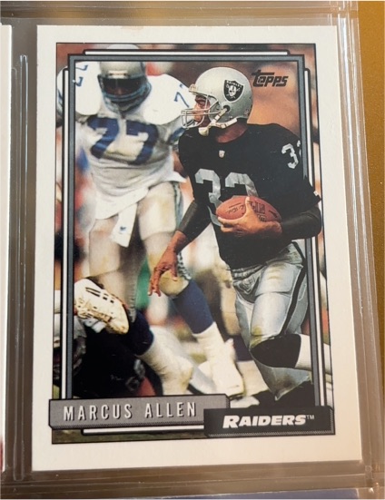 1992 Topps #25 Marcus Allen — front