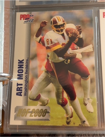 1992 Pro Set Art Monk HOF 2000 — front