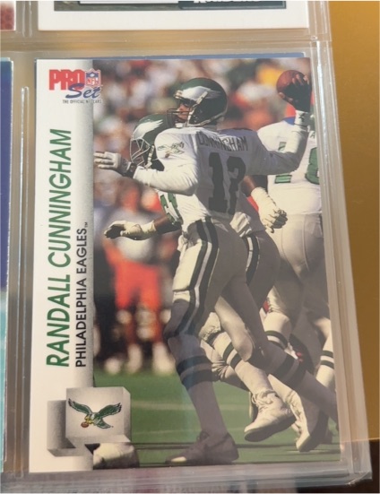 1992 Pro Set #611 Randall Cunningham — front