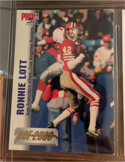 1992 Pro Set #4 Ronnie Lott HOF 2000 — front
