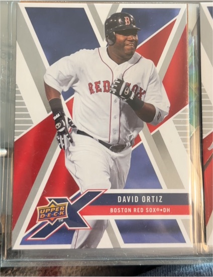 2008 Upper Deck X Die-Cut #12 David Ortiz — front