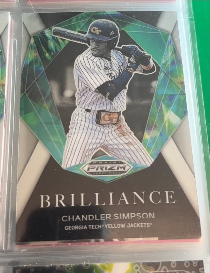 2022 Panini Prizm Draft Picks Brilliance #BR-CS Chandler Simpson — front