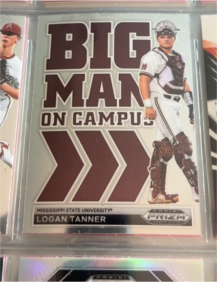 2022 Panini Prizm Draft Picks #BMC-LT Logan Tanner Big Man on Campus — front