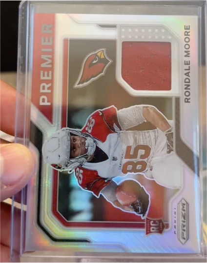 2021 Panini Prizm #PJ-17 Rondale Moore Premier Jersey Patch — front
