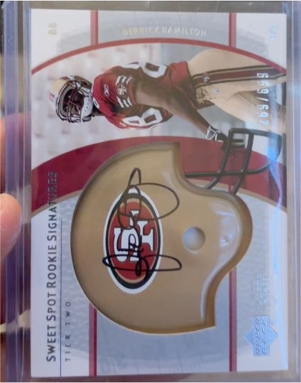2004 Upper Deck Sweet Spot Signatures #83 Derrick Hamilton — front