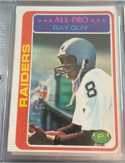 1978 Topps #260 Ray Guy — front
