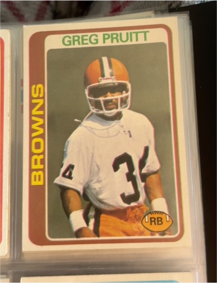 1978 Topps #245 Greg Pruitt — front