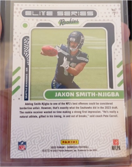 2023 Panini Donruss The Elite Series Rookies #7 Jaxon Smith-Njigba — front