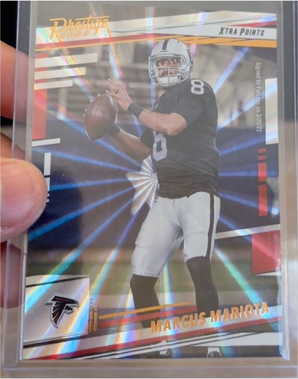 2022 Panini Prestige #292 Marcus Mariota Xtra Points — front
