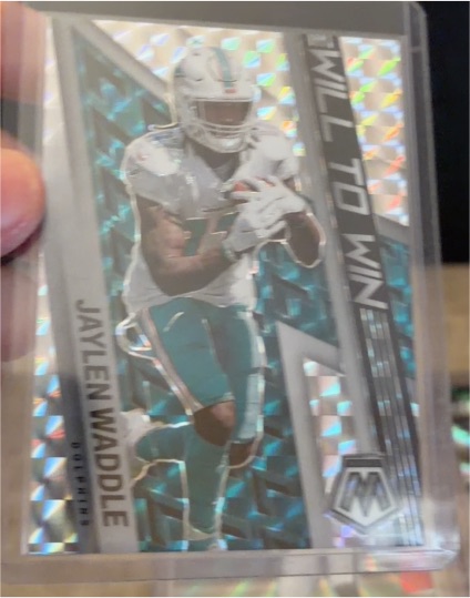 2022 Panini Mosaic Will to Win #WW-20 Jaylen Waddle — front