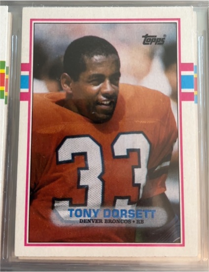 1989 Topps #240 Tony Dorsett — front