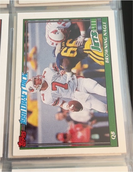 1991 Topps #481 Browning Nagle — front