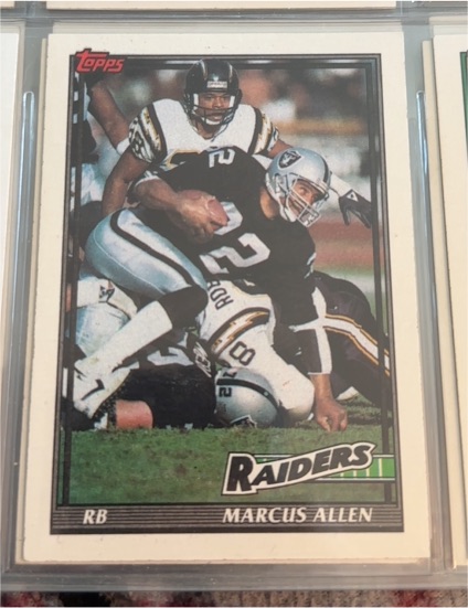 1991 Topps #87 Marcus Allen — front