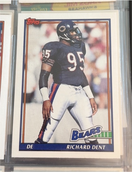 1991 Topps #173 Richard Dent Chicago Bears — front