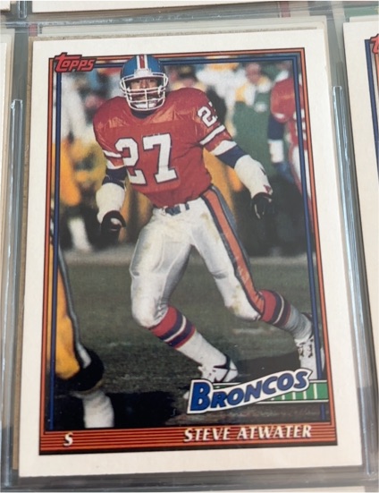 1991 Topps #565 Steve Atwater Denver Broncos — front