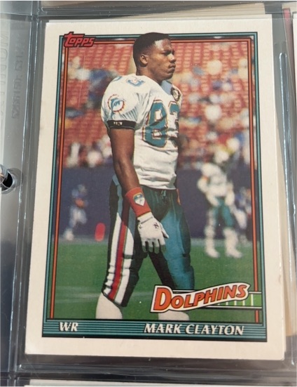 1991 Topps #110 Mark Clayton — front
