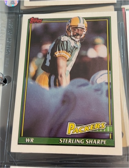1991 Topps #456 Sterling Sharpe — front