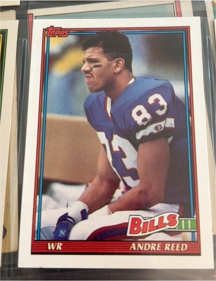 1991 Topps #54 Andre Reed — front