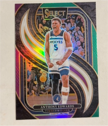 2024-25 Panini Select Premier Level #130 Anthony Edwards — front