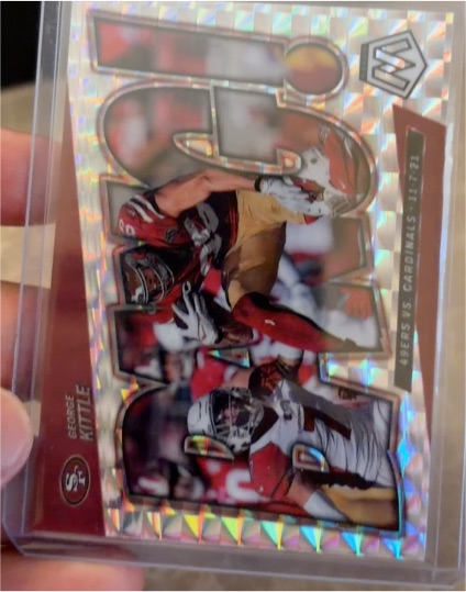 2022 Panini Mosaic #B-13 George Kittle Bang! San Francisco 49ers — front
