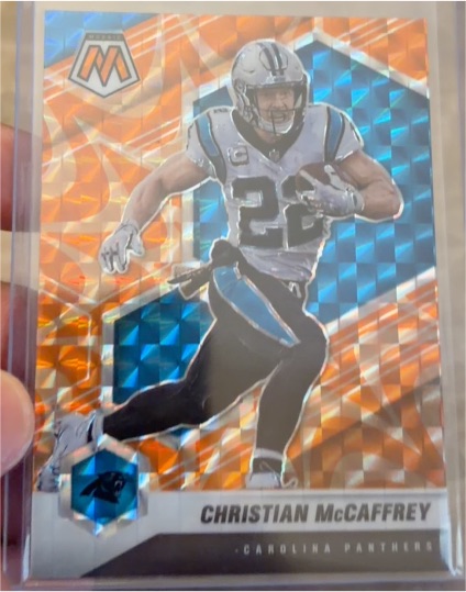 2021 Panini Mosaic #36 Christian McCaffrey — front