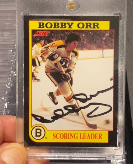 1991-92 Score #4 Bobby Orr Scoring Leader — front