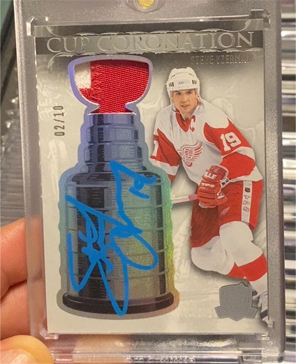 2023-24 Upper Deck The Cup Cup Coronation #02/10 Steve Yzerman — front