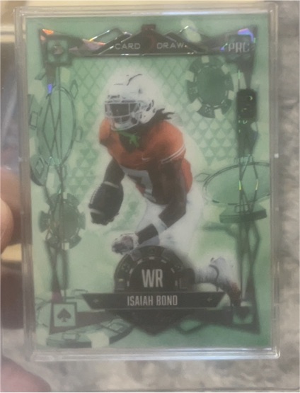2024 Wild Card 5 Card Draw Isaiah Bond — front