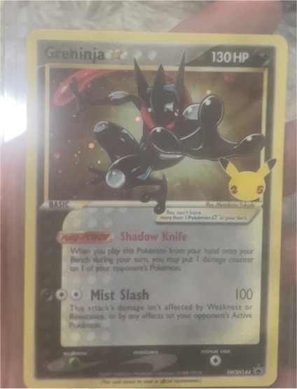 2021 Pokemon SWSH #SWSH144 Greninja — front