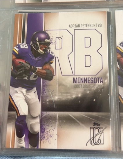 2024 Topps Signature Class #31 Adrian Peterson — front