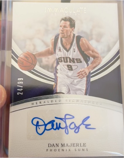 2016-17 Panini Immaculate Collection Heralded Signatures #HS-DM Dan Majerle — front
