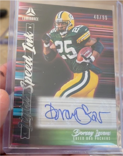 2022 Panini Luminance Light Speed Ink #LSI-25 Dorsey Levens — front