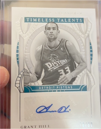 2020 Panini National Treasures Timeless Talents #Grant Hill — front