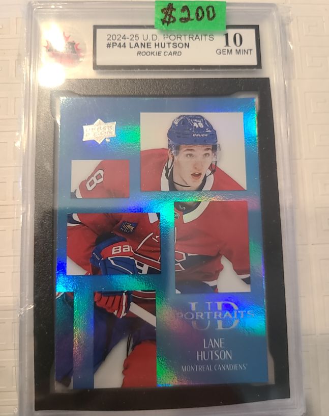 2024-25 Upper Deck UD Portraits #P44 Lane Hutson — front