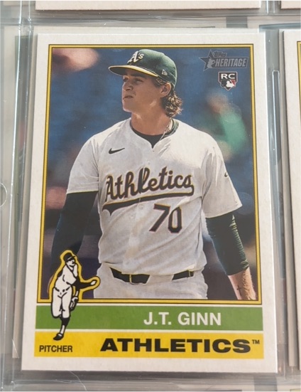 2025 Topps Heritage #290 J.T. Ginn — front