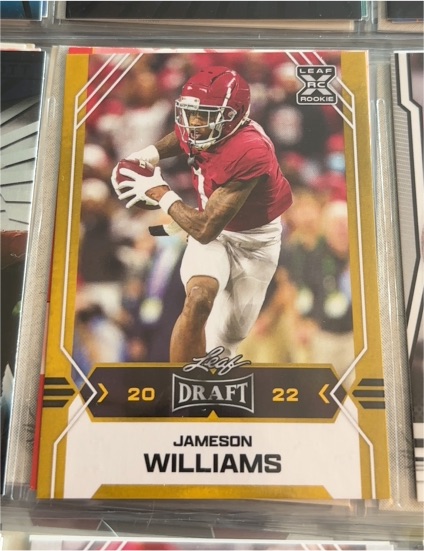 2022 Leaf Draft #08 Jameson Williams Rookie — front