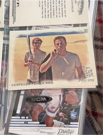 2019 Topps Allen & Ginter Cespedes Family BBQ — front
