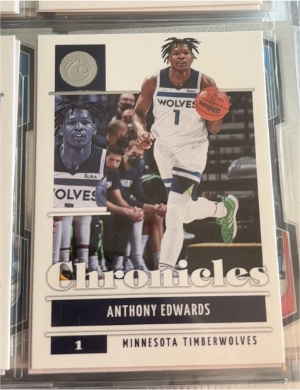 2021-22 Panini Chronicles #8 Anthony Edwards — front