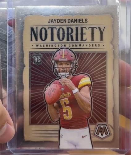 2024 Panini Mosaic #19 Jayden Daniels Notoriety Rookie — front