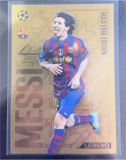 2023 Topps Gold Edge Edition #6 Lionel Messi — front